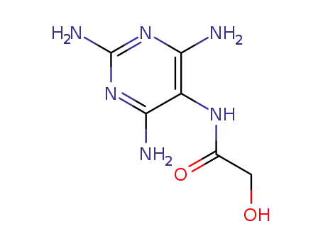 Molecular Structure of 28951-77-1 (2-hydroxy-N-(2,4,6-triaminopyrimidin-5-yl)acetamide)