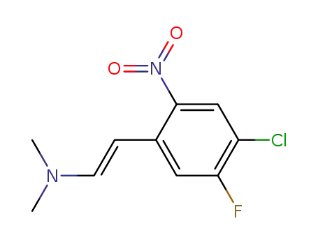 Molecular Structure of 709007-52-3 ([2-(4-chloro-5-fluoro-2-nitrophenyl)vinyl]dimethylamine)