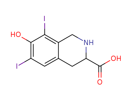 D-7-hydroxy-6,8-diiodo-1,2,3,4-tetrahydroisoquinoline-3-carboxylic acid