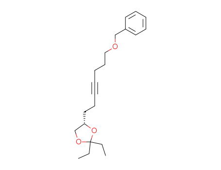 1,3-Dioxolane, 2,2-diethyl-4-[7-(phenylmethoxy)-3-heptynyl]-, (S)-
