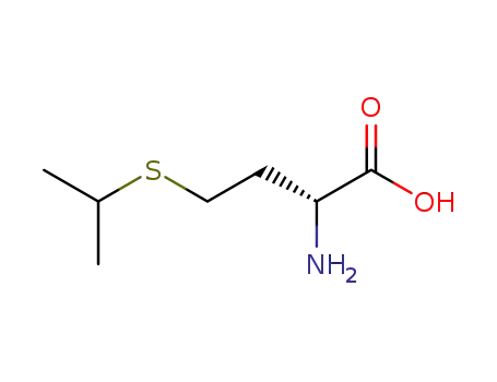 Molecular Structure of 37841-10-4 ((R)-2-Amino-4-isopropylsulfanyl-butyric acid)