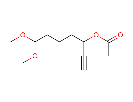 Acetic acid 1-ethynyl-5,5-dimethoxy-pentyl ester