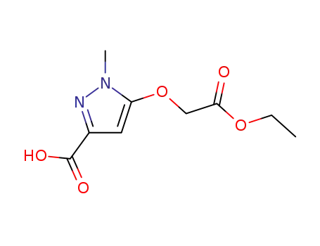 1H-Pyrazole-3-carboxylic acid, 5-(2-ethoxy-2-oxoethoxy)-1-methyl-
