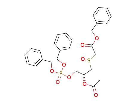 [(R)-2-Acetoxy-3-(bis-benzyloxy-phosphoryloxy)-propane-1-sulfinyl]-acetic acid benzyl ester