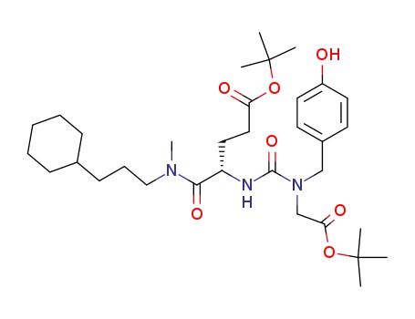(S)-4-[3-tert-Butoxycarbonylmethyl-3-(4-hydroxy-benzyl)-ureido]-4-[(3-cyclohexyl-propyl)-methyl-carbamoyl]-butyric acid tert-butyl ester