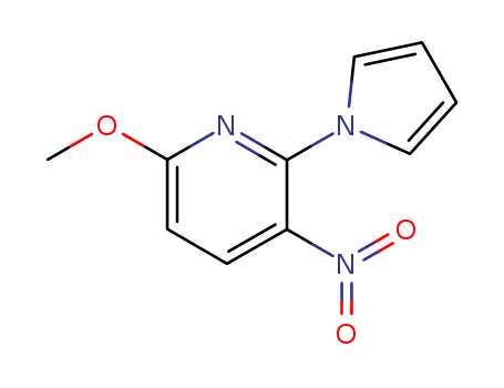 Pyridine,6-methoxy-3-nitro-2-(1H-pyrrol-1-yl)-