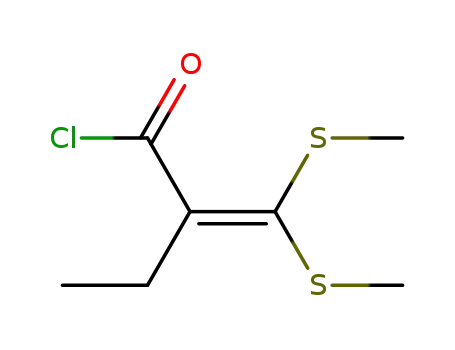 3,3-bis(methylthio)-2-ethylacryloyl chloride