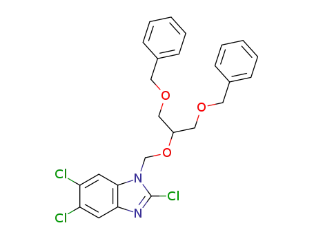 1-(2-Benzyloxy-1-benzyloxymethyl-ethoxymethyl)-2,5,6-trichloro-1H-benzoimidazole