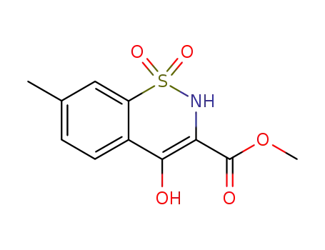 4-Hydroxy-7-methyl-1,1-dioxo-1,2-dihydro-1λ<sup>6</sup>-benzo[e][1,2]thiazine-3-carboxylic acid methyl ester
