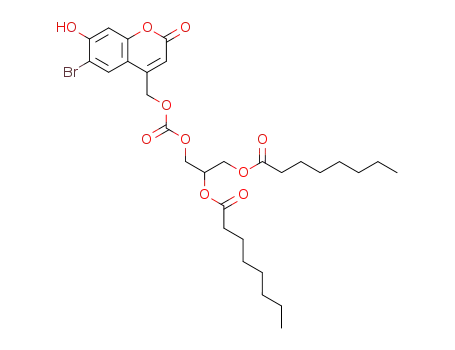 3-O-[[(6-bromo-7-hydroxycoumarin-4-yl)methoxy]carbonyl]-1,2-di-O-octanoylglycerol