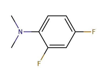 Molecular Structure of 78409-21-9 (2,4-DIFLUORO-N,N-DIMETHYLANILINE)
