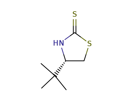 Molecular Structure of 255828-69-4 (2-Thiazolidinethione, 4-(1,1-dimethylethyl)-, (4S)-)