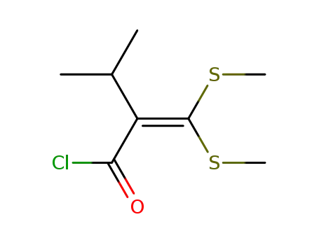 2-(Bis-methylsulfanyl-methylene)-3-methyl-butyryl chloride