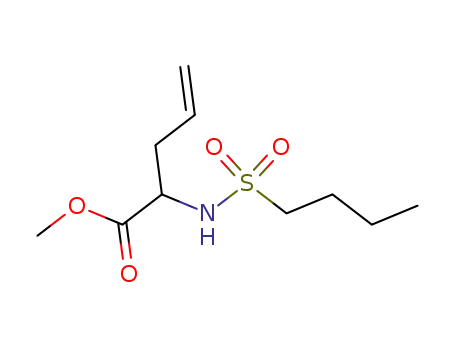 Molecular Structure of 185681-83-8 (4-Pentenoic acid, 2-[(butylsulfonyl)amino]-, methyl ester)