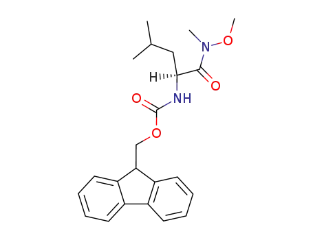 (9H-fluoren-9-yl)methyl (S)-(1-(methoxy(methyl)amino)-4-methyl-1-oxopentan-2-yl)carbamate