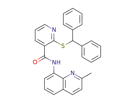 2-Benzhydrylsulfanyl-N-(2-methyl-quinolin-8-yl)-nicotinamide