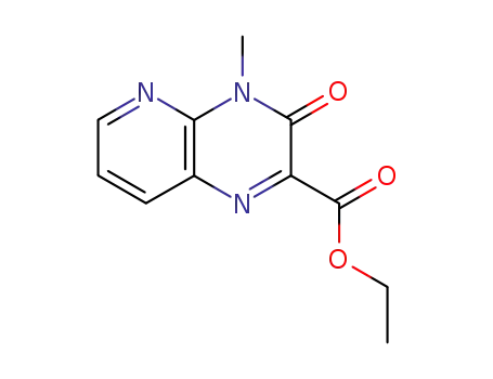 Molecular Structure of 1471-86-9 (ethyl 4-methyl-3-oxo-3,4-dihydropyrido[2,3-b]pyrazine-2-carboxylate)