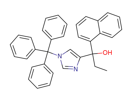 1-Naphthalen-1-yl-1-(1-trityl-1H-imidazol-4-yl)-propan-1-ol