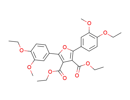 2,5-bis-(4-ethoxy-3-methoxy-phenyl)-furan-3,4-dicarboxylic acid diethyl ester