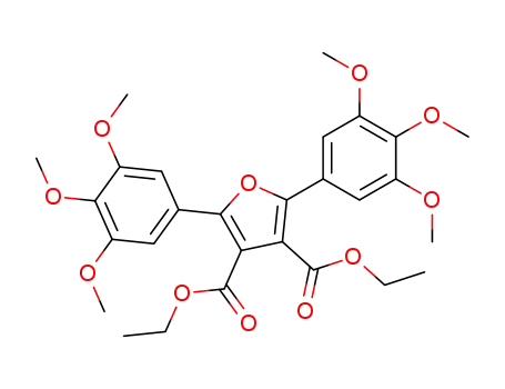 Molecular Structure of 194021-22-2 (3,4-Furandicarboxylic acid, 2,5-bis(3,4,5-trimethoxyphenyl)-, diethyl
ester)