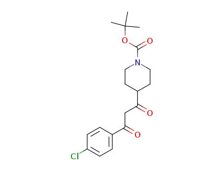 4-[3-(4-Chloro-phenyl)-3-oxo-propionyl]-piperidine-1-carboxylic acid tert-butyl ester