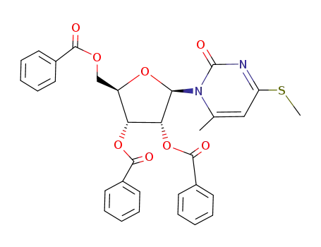 1-(2,3,5-tri-O-benzoyl-β-D-ribofuranosyl)-4-(methylthio)-6-methyluracil