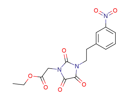 ethyl 1-(2-(3-nitrophenyl)ethyl)-2,4,5-trioxoimidazolidine-3-acetate