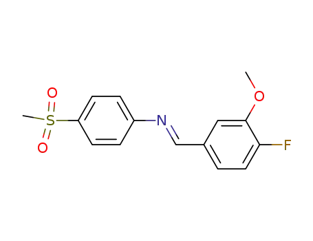 [1-(4-Fluoro-3-methoxy-phenyl)-meth-(E)-ylidene]-(4-methanesulfonyl-phenyl)-amine