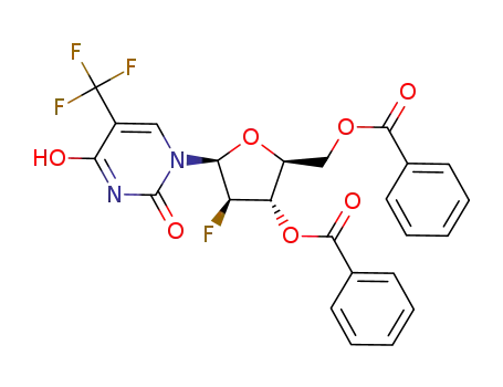 1-(3,5-di-O-benzoyl-2-deoxy-2-fluoro-β-L-arabinofuranosyl)-5-(trifluoromethyl)uracil