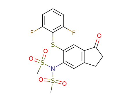 C<sub>17</sub>H<sub>15</sub>F<sub>2</sub>NO<sub>5</sub>S<sub>3</sub>