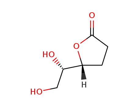 Molecular Structure of 137625-43-5 ((5R)-5-[(1S)-1,2-dihydroxyethyl]butyrolactone)