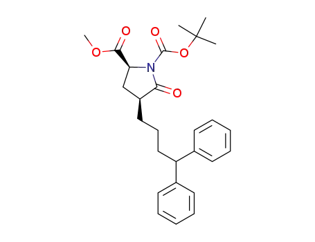 (2S,4S)-4-(4,4-Diphenyl-butyl)-5-oxo-pyrrolidine-1,2-dicarboxylic acid 1-tert-butyl ester 2-methyl ester