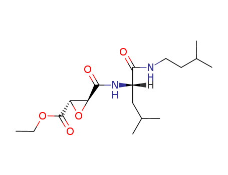 Ethyl (2S,3S)-3-(((S)-1-(isopentylamino)-4-methyl-1-oxopentan-2-yl)carbamoyl)oxirane-2-carboxylate