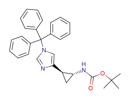 (1R,2R)-2-(t-butyloxycarbonylamino)-1-(1-triphenylmethyl-1H-imidazol-4-yl)cyclopropane