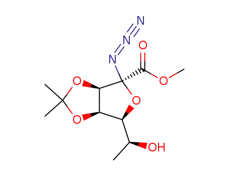 (3aR,4R,6S,6aR)-4-Azido-6-((S)-1-hydroxy-ethyl)-2,2-dimethyl-tetrahydro-furo[3,4-d][1,3]dioxole-4-carboxylic acid methyl ester