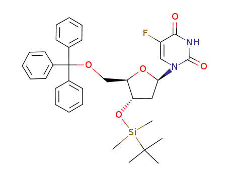 1-[(2R,4S,5R)-4-(tert-Butyl-dimethyl-silanyloxy)-5-trityloxymethyl-tetrahydro-furan-2-yl]-5-fluoro-1H-pyrimidine-2,4-dione
