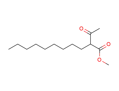 Molecular Structure of 113081-88-2 (Undecanoic acid, 2-acetyl-, methyl ester)