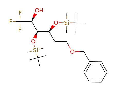 (2S,3S,4S)-6-(Benzyloxy)-3,4-bis((tert-butyldimethylsilyl)oxy)-1,1,1-trifluorohexan-2-ol