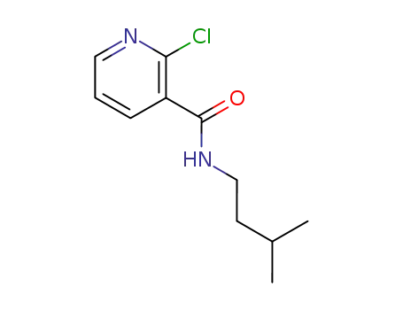 Molecular Structure of 65423-27-0 (Nicotinamide, 2-chloro-N-isopentyl-)