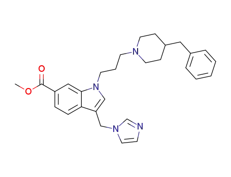 1-[3-(4-Benzyl-piperidin-1-yl)-propyl]-3-imidazol-1-ylmethyl-1H-indole-6-carboxylic acid methyl ester