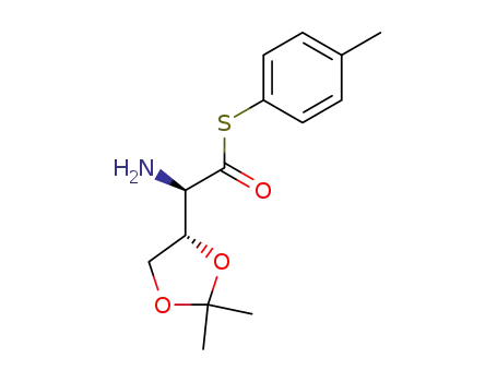 (R)-Amino-((S)-2,2-dimethyl-[1,3]dioxolan-4-yl)-thioacetic acid S-p-tolyl ester
