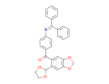 [4-(Benzhydrylidene-amino)-phenyl]-(6-[1,3]dioxolan-2-yl-benzo[1,3]dioxol-5-yl)-methanone