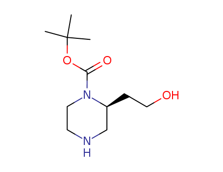 1-Piperazinecarboxylicacid, 2-(2-hydroxyethyl)-, 1,1-dimethylethyl ester, (2S)- cas  169448-17-3