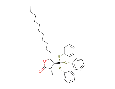 (3S,4S,5R)-3-Methyl-4-<tris(phenylthio)methyl>-5-undecyl-4,5-dihydro-2(3H)-furanone