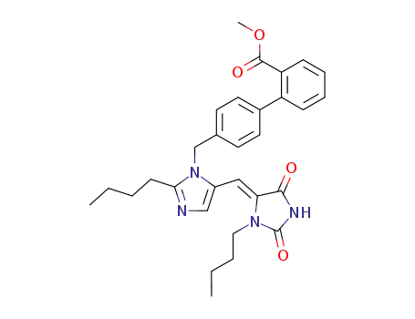 methyl Z-4'-[[2-butyl-5-[(3-butyl-2,5-dioxo-4-imidazolidinylidene)methyl]-1H-imidazol-1-yl]methyl][1,1'-biphenyl]-2-carboxylate