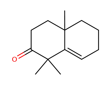 Molecular Structure of 4668-61-5 (3,4,4a,5,6,7-Hexahydro-1,1,4a-trimethyl-2(1H)-naphthalenone)