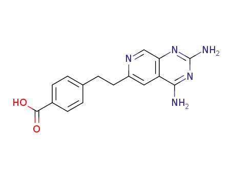 4-[2-(2,4-diamino-pyrido[3,4-<i>d</i>]pyrimidin-6-yl)-ethyl]-benzoic acid