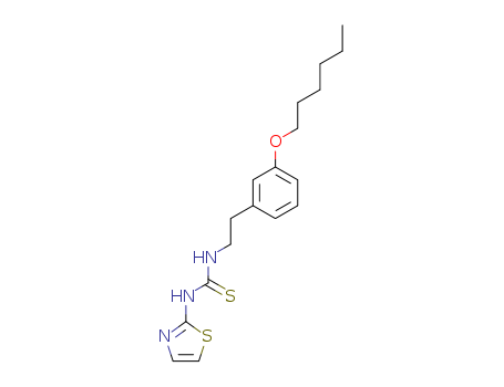 Thiourea,N-[2-[3-(hexyloxy)phenyl]ethyl]-N'-2-thiazolyl-