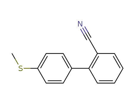Molecular Structure of 171879-75-7 (2-[4-(Methylsulfanyl)phenyl]benzonitrile)