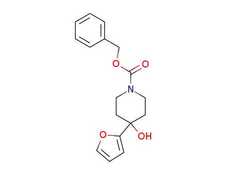 4-Furan-2-yl-4-hydroxy-piperidine-1-carboxylic acid benzyl ester